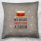 My heart beats like a drum - Poduszka dekoracyjna
