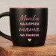 Najlepsza mama na świecie - Czarny kubek ceramiczny