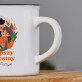 Najlepszy chrzestny - Kubek ceramiczny z czarnym rantem