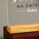 Najlepszy świadek - Wydruk na szkle akrylowym z podstawką Najlepszy świadek - Wydruk na szkle akrylowym z podstawką
