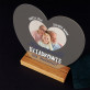 Najwspanialsi dziadkowie - Wydruk na szkle akrylowym serce