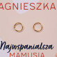 Najwspanialsza mamusia - Pozłacane kolczyki kółka Najwspanialsza mamusia - Pozłacane kolczyki kółka