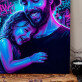 Neonowe Graffiti - Stylowy portret