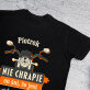 Nie chrapie - Czarna koszulka męska