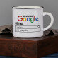 Nie potrzebuję google - Kubek ceramiczny z czarnym rantem