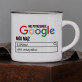 Nie potrzebuję google - Kubek ceramiczny z czarnym rantem