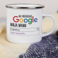 Nie potrzebuję google - Kubek emaliowany Nie potrzebuję google - Kubek emaliowany