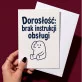 Kartka z Życzeniami Na Osiemnastkę Dla Mężczyzny: Ironiczna Dorosłość