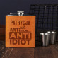 Not antisocial - Piersiówka w skórzanej oprawie