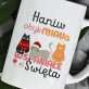 Obyś miaua wspaniałe święta - Personalizowany Kubek