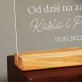 Od dziś na zawsze - Twoja lokalizacja - wydruk na szkle akrylowym z podstawką Od dziś na zawsze - Twoja lokalizacja - wydruk na szkle akrylowym z podstawką