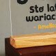 Osiemnastka - Sto lat wariacie - Wydruk na szkle akrylowym z podstawką Osiemnastka - Sto lat wariacie - Wydruk na szkle akrylowym z podstawką