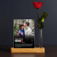 Plakat netflix - Wydruk na szkle akrylowym z różą