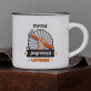 Pogromca usterek - Kubek ceramiczny z czarnym rantem Pogromca usterek - Kubek ceramiczny z czarnym rantem