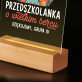 Przedszkolanka o wielkim sercu - Wydruk na szkle akrylowym z podstawką led Przedszkolanka o wielkim sercu - Wydruk na szkle akrylowym z podstawką led