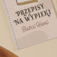 Przepisy na wypieki - Przepiśnik na spirali B5