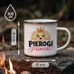 Kubek Emaliowany Dla Kucharki Prezent Dla Kobiety: Pierogi Princess