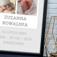 Ramka - metryczka urodzenia wydruk obramowany