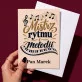 Kartka Personalizowana Dla Nauczyciela Muzyki Prezent Na Dzień Nauczyciela Dla Mężczyzny: Mistrz Rytmu I Melodii Kartka Personalizowana Dla Nauczyciela Muzyki Prezent Na Dzień Nauczyciela Dla Mężczyzny: Mistrz Rytmu I Melodii