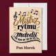 Kartka Personalizowana Dla Nauczyciela Muzyki Prezent Na Dzień Nauczyciela Dla Mężczyzny: Mistrz Rytmu I Melodii Kartka Personalizowana Dla Nauczyciela Muzyki Prezent Na Dzień Nauczyciela Dla Mężczyzny: Mistrz Rytmu I Melodii