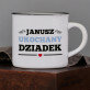 Ukochany dziadek - Kubek ceramiczny z czarnym rantem Ukochany dziadek - Kubek ceramiczny z czarnym rantem