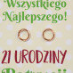 Urodziny - Pozłacane kolczyki kółka
