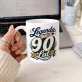 Kubek Z Nadrukiem Na 90 Urodziny Prezent Dla Mężczyzny: Legenda Ma 90 Lat