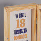 W dniu 18 urodzin wszystkiego co najlepsze - Drewniane pudełko na pieniądze