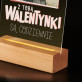 Walentynki są codziennie - Wydruk na szkle akrylowym z podstawką led