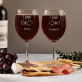 We love each other - Dwa Grawerowane Kieliszki do wina