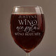 Wino rozumie - Grawerowany Kieliszek do wina Wino rozumie - Grawerowany Kieliszek do wina