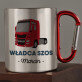 Władca szos - Kubek metalowy z karabińczykiem Władca szos - Kubek metalowy z karabińczykiem