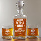 Wypij mnie - Zestaw Grawerowana Karafka I Szklanki Do Whisky Wypij mnie - Zestaw Grawerowana Karafka I Szklanki Do Whisky