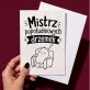 Kartka z Życzeniami Na Emeryturę Dla Emeryta Mężczyzny: Uroczy Mistrz Drzemek