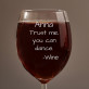 You can dance - Grawerowany Kieliszek do wina