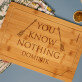 You Know Nothing - deska do krojenia z grawerem