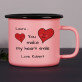 You make my heart smile - Kubek emaliowany You make my heart smile - Kubek emaliowany