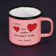 You make my heart smile - Kubek emaliowany You make my heart smile - Kubek emaliowany