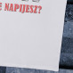 Ze mną się nie napijesz - Koszulka męska z nadrukiem