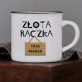 Złota rączka - Kubek ceramiczny z czarnym rantem Złota rączka - Kubek ceramiczny z czarnym rantem