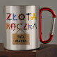 Złota rączka - Kubek metalowy z karabińczykiem