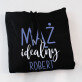 Mąż idealny - Bluza męska czarna z kapturem