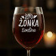 Żonka i mężuś - Zestaw kieliszek do wina i szklanka do whisky
