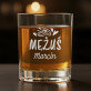 Żonka i mężuś - Zestaw kieliszek do wina i szklanka do whisky