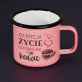 Życie po kawie - Kubek emaliowany