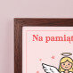 Życzenia na komunię aniołek dziewczynka - Ramka na pieniądze Życzenia na komunię aniołek dziewczynka - Ramka na pieniądze